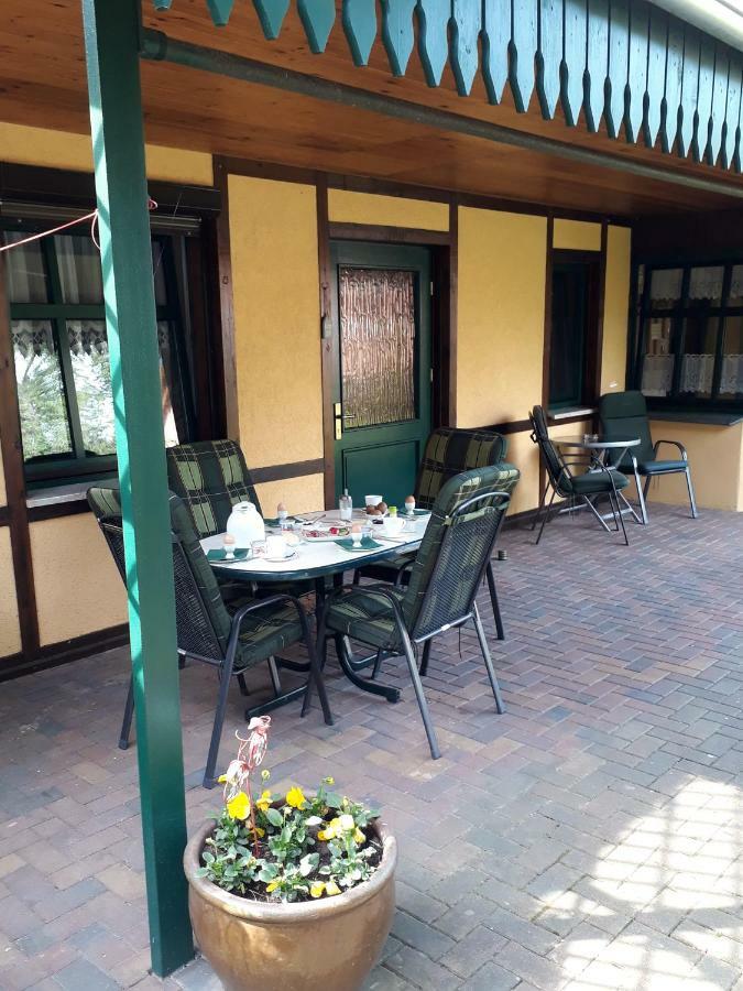 Pension Zum Weissen Hirsch Reitwein Buitenkant foto