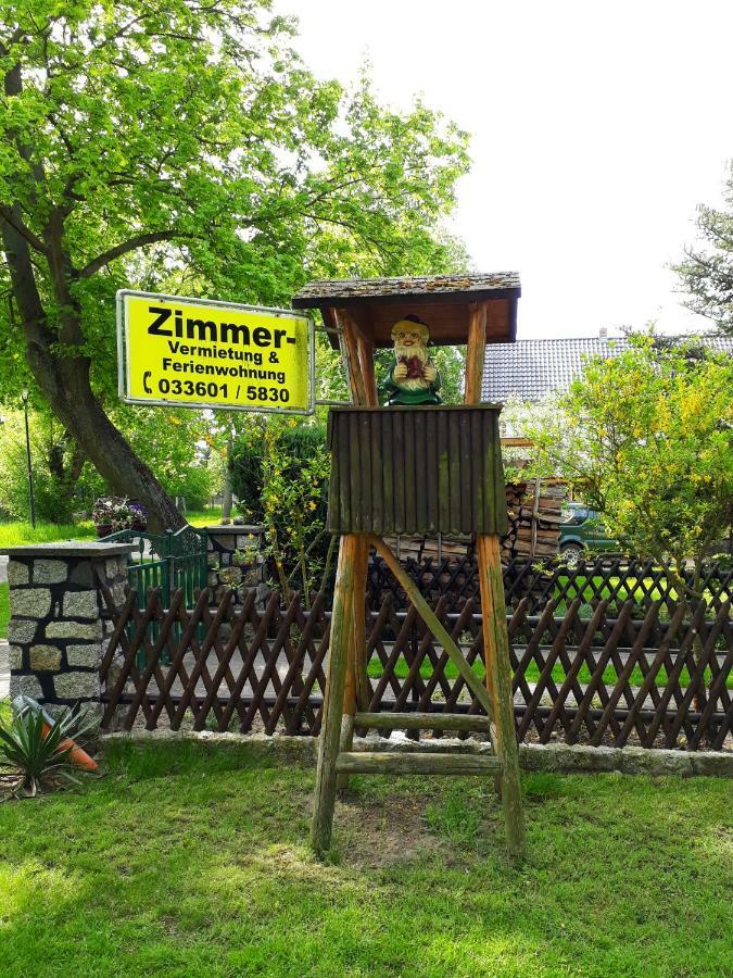 Pension Zum Weissen Hirsch Reitwein Buitenkant foto